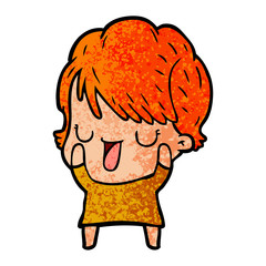 cartoon woman talking