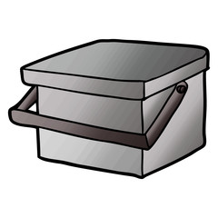 cartoon tub with handle