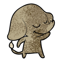 cartoon smiling elephant