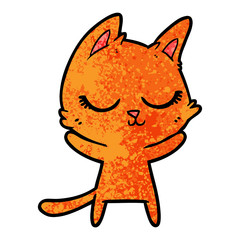 calm cartoon cat