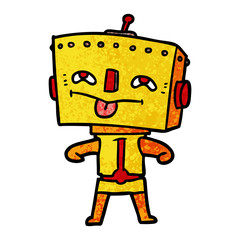 cartoon robot