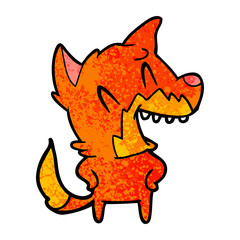laughing fox cartoon