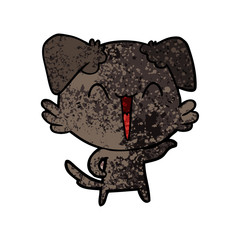 happy little dog cartoon