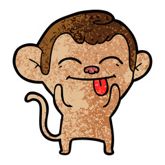 Obraz premium funny cartoon monkey