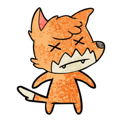 cartoon dead fox
