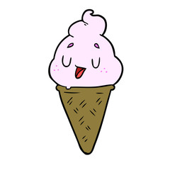 cute cartoon ice cream