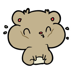 cartoon hamster with full cheek pouches