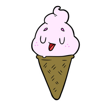 cute cartoon ice cream