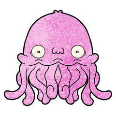 cartoon squid