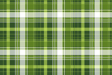 Green tartan pixel check plaid seamless pattern