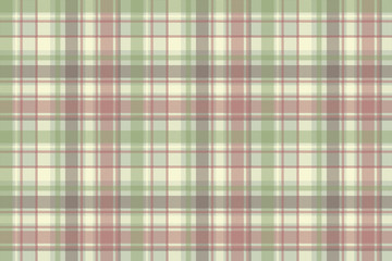 Pastel color check plaid fabric seamless pattern