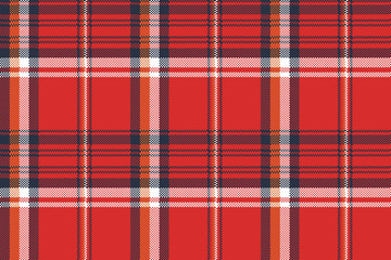 Red plaid fabric texture pixel seamless pattern