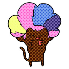 funny cartoon monkey