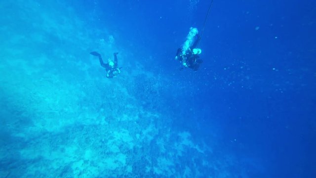 divers and the red sea