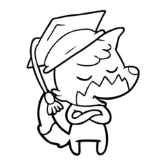 friendly cartoon fox