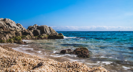 Seascape at Costa Brava, Catalonia, Spain