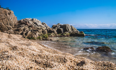 Fototapeta na wymiar Seascape at Costa Brava, Catalonia, Spain