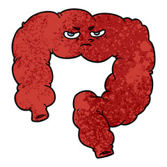 cartoon angry colon