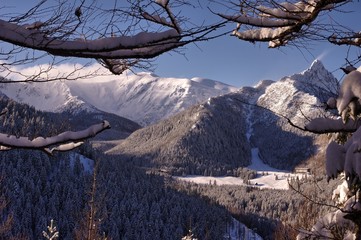 Winter Tatra Mountains Giewont 