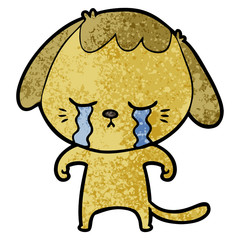 cartoon crying dog