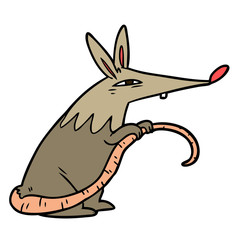 cartoon sneaky rat