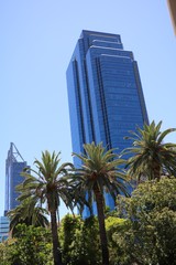 Fototapeta na wymiar Perth finance centre in Western Australia 