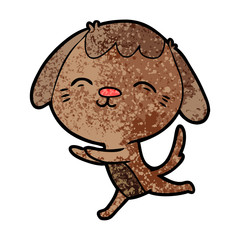 happy cartoon dog