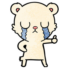 crying polar bear cartoon