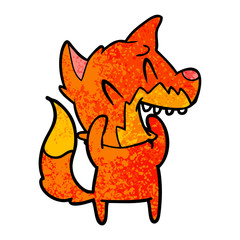 laughing fox cartoon