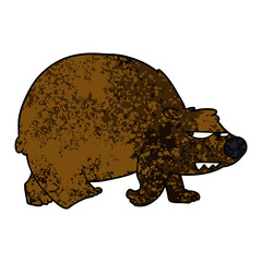 cartoon angry bear
