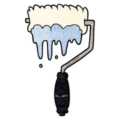 cartoon paint roller