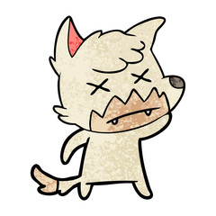 cartoon dead fox