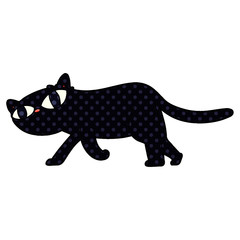 black cat cartoon