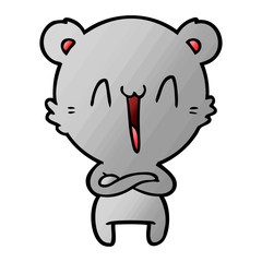 Naklejka premium bear cartoon character