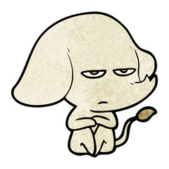 annoyed cartoon elephant