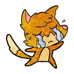 crying fox cartoon