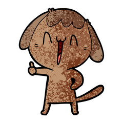 cartoon laughing dog