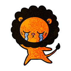 crying cartoon lion