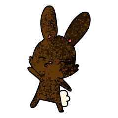 curious bunny cartoon