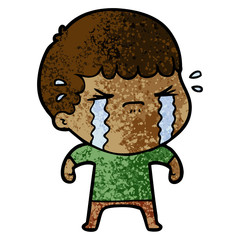cartoon man crying