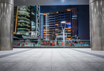 exterior of modern buildings