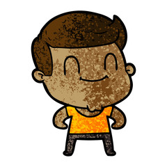 cartoon friendly man