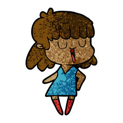 cartoon woman