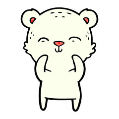 Fototapeta premium polar bear cartoon