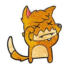 cartoon dead fox