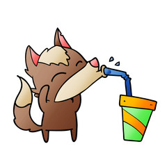 howling wolf cartoon