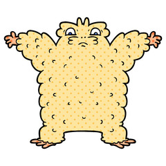 cartoon yeti