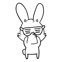 curious bunny cartoon