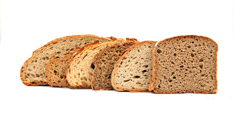Sechs Scheiben Brot