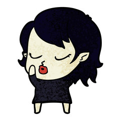 cute cartoon vampire girl
